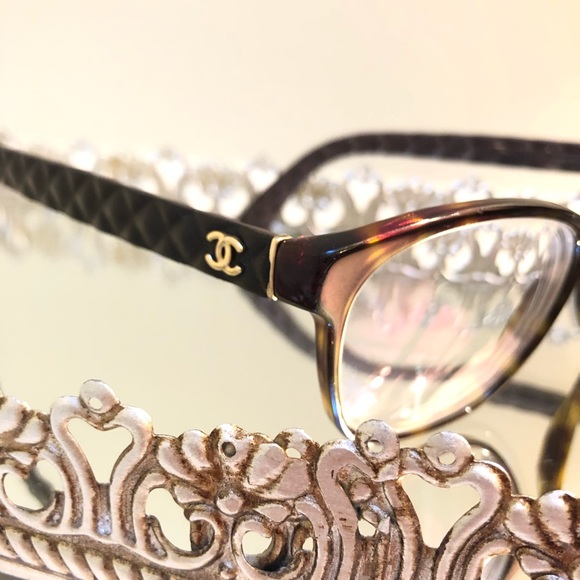 CHANEL Accessories - Chanel Black Glasses with Quilted Frames